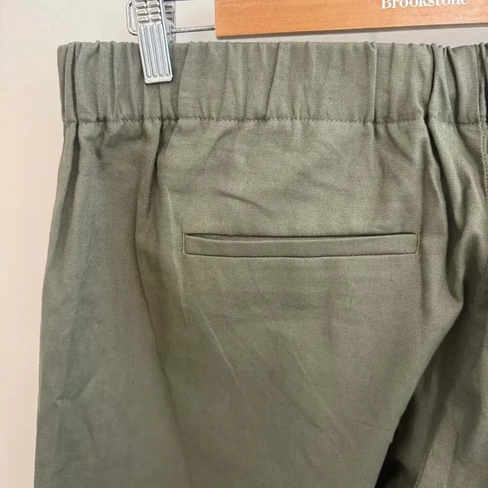 Banana Republic Linen Blend Parachute Pants Size L Green